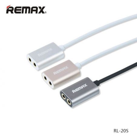 Kabeladapter Audio-Teiler-Adapter Mini-Buchse 3,5mm Remax