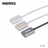 Câble Adaptateur Diviseur Audio Mini Jack 3.5mm Remax