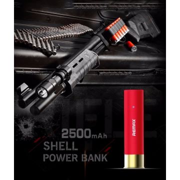 Remax Shotgun Shell Externe Power Bank 2500 mAh