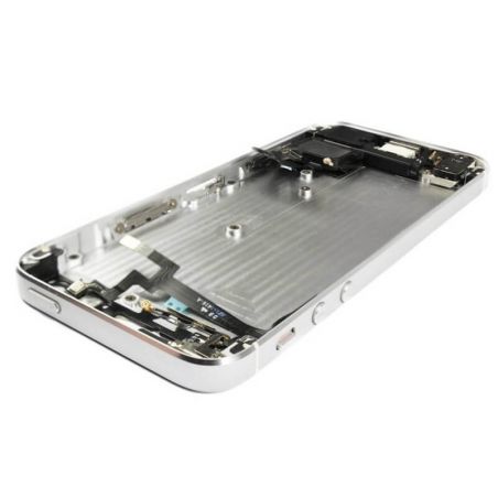 Complete frame and metallic border for iPhone 5 White