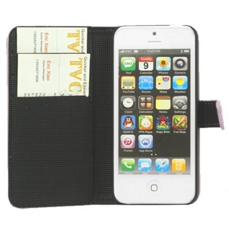 Wallet case white stand iPhone 5