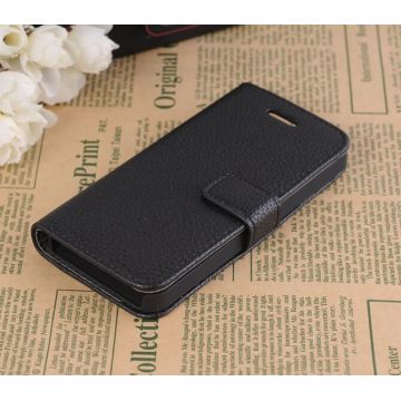 Achat Etui portefeuille stand noir iPhone 5/5S/SE COQ5X-061