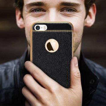 Imitatieleer iPhone 7 zachte hoesje van imitatieleer