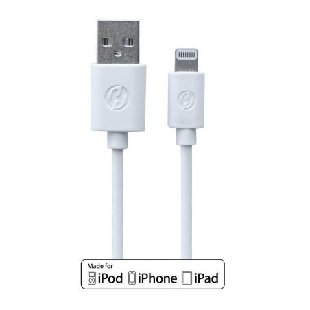 2 in 1 white pack MFI cable lightning + CE approved mains charger  iPhone 5 : Packs - 2