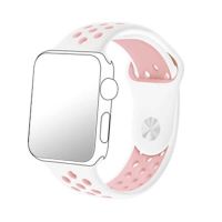 Achat Bracelet Apple Watch Silicone Sport 40mm & 38mm Blanc WATCHACC38-013