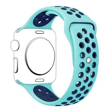 Achat Bracelet Apple Watch Silicone Sport 40mm & 38mm Turquoise WATCHACC38-015