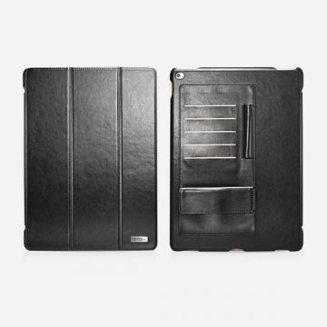 Leren etui Business zwart multi-cards voor iPad Pro Icarer