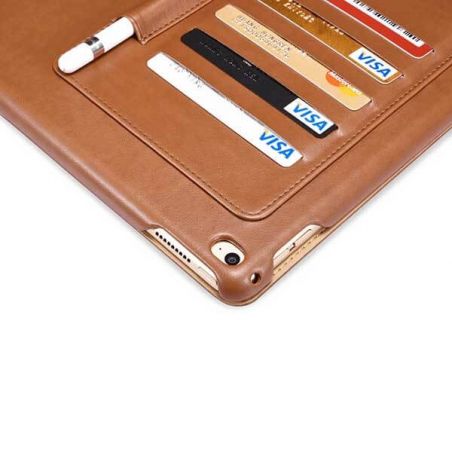 Achat Etui Business en cuir blanc multi-cartes Icarer pour iPad Pro 12,9" (2015) COQIP-017 x