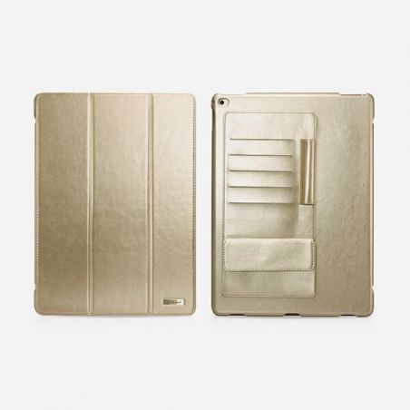 Leren etui Zakelijke gouden multi-cards voor de iPad Pro Icarer