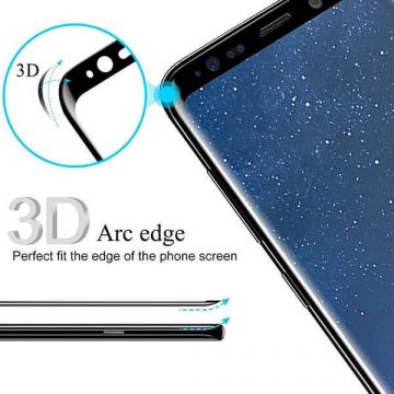 Screen Tempered glass Protector 3D Black for Samsung Galaxy S8