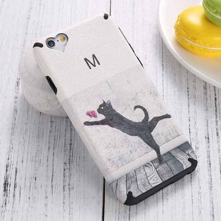 Achat Coque TPU Chat et Fleur iPhone 7 / iPhone 8 COQ7G-155