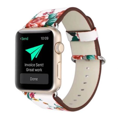 3 in 1 lederen bandje Hoco Birkin Style Apple Watch 3 in 1 lederen bandje 38mm