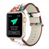 3 in 1 lederen bandje Flower Style Apple Watch 38mm