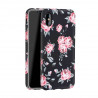 Black case with flower print iPhone X