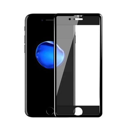 Schutzfolien aus gehärtetem Glas 3D für iPhone 7 / iPhone 8 Outline schwarz oder weiß