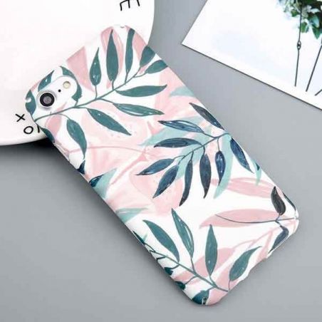 Achat Coque rigide Soft touch feuilles imprimées iPhone 6 Plus / iPhone 6S Plus COQ6XP-006