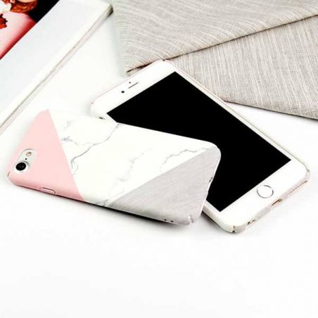 Hard case Soft Touch geometric marble iPhone 7 / iPhone 8