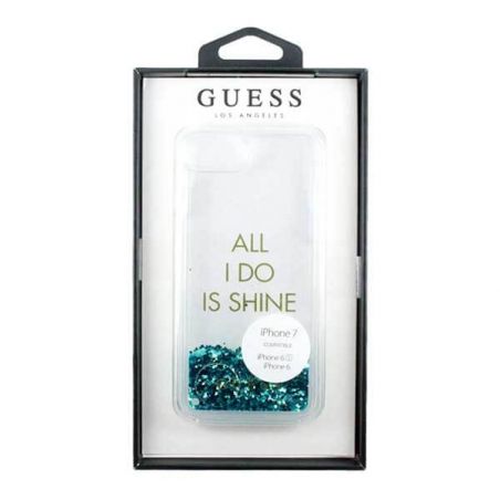 Glitter Case Guess All I do is shine iPhone 6 / iPhone 6S / iPhone 7 / iPhone 8