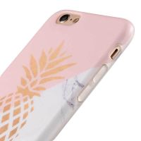 TPU Soft case pineapple - marble iPhone 6 / iPhone 6S