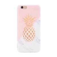 TPU Soft case pineapple - marble iPhone 6 / iPhone 6S