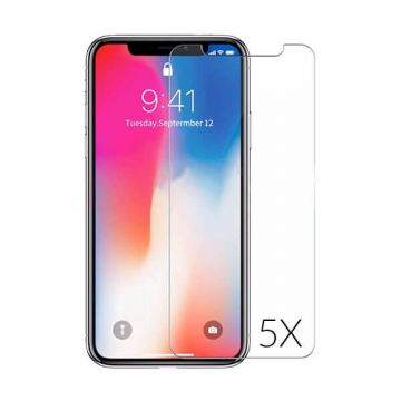 Achat Pack de 5 films en verre trempé 0,26mm iPhone X Xs PACK-007