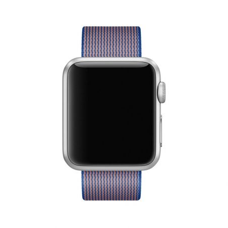 Royal Blue Woven Nylon Band Apple Watch 42mm