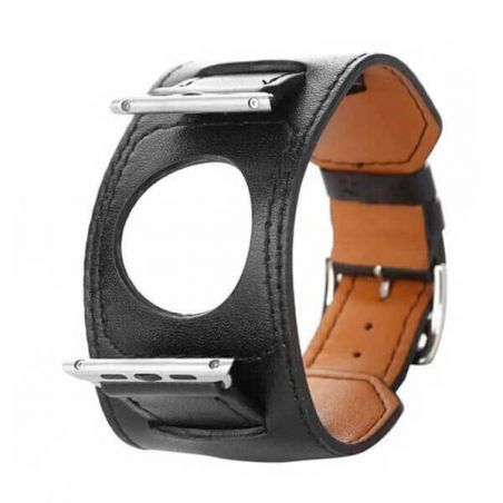 2 in 1 Leather Bracelet Fashion Band for Apple Watch 38mm