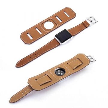 Achat Bracelet simili cuir 2 en 1 Fashion Band pour Apple Watch 44mm & 42mm