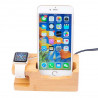 Houten laadstation voor Apple Watch 38 en 42mm en iPhone