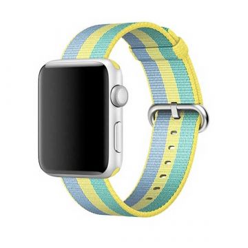 Lake Blue Woven Nylon Band Apple Watch 38mm