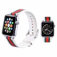 Braided Nylon Bracelet + Apple Watch Leather 38mm