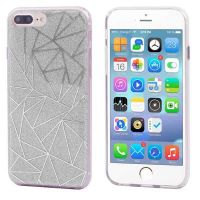 Achat Coque TPU paillettes et formes géométriques iPhone 6 / iPhone 6S