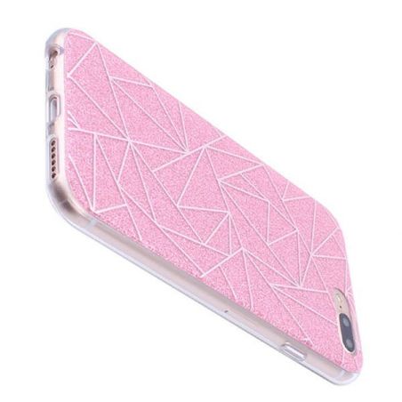 TPU Glitter and Geometric Shapes Case iPhone 8 Plus / iPhone 7 Plus  Covers et Cases iPhone 8 Plus - 3