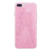 TPU Glitter and Geometric Shapes Case iPhone 8 Plus / iPhone 7 Plus  Covers et Cases iPhone 8 Plus - 1