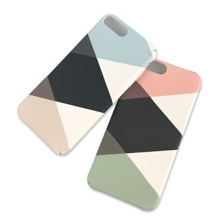 Achat Coque rigide Soft touch géométrique iPhone 8 Plus / iPhone 7 Plus