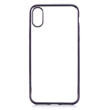 Transparent TPU case with black borders for iPhone 7 / iPhone 8