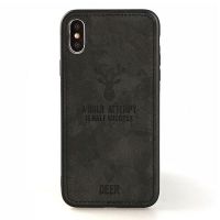 Achat Coque "Deer" effet cuir iPhone X Xs