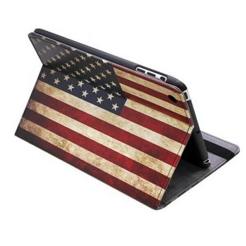 Stand Case in de Vintage Amerikaanse Vlag Kleuren iPad 2 & 3