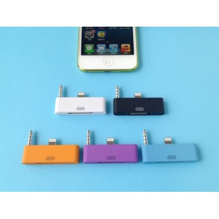 Achat Adaptateur Audio Lightning 30 pin vers 8 pin iPhone 5 / 5S / 5C, iPad Mini, iPod Touch 5, iPod Nano 7