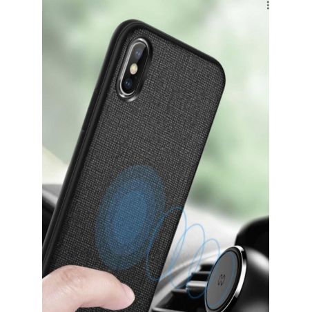 TPU shell with magnetic leather effect Bass Series - Galaxy Note 9