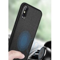 TPU shell with magnetic leather effect Bass Series BLACK for Huawei Mate 20 Pro