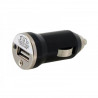 Chargeur CE allume cigare noir USB pour iPhone iPod 