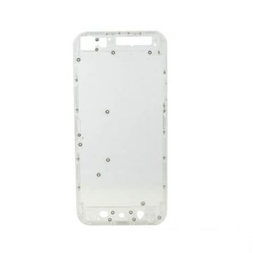 Witte Transparante Kader in chromen rand voor iPhone 5 Zwart