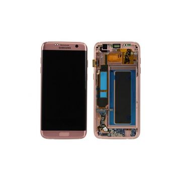 Volledig scherm in roségoud (officieel) voor Galaxy S7 Edge  Vertoningen - Onderdelen Galaxy S7 Edge - 1