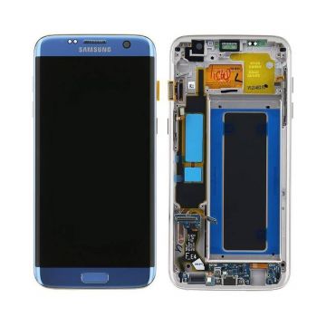 Volledig BLAUW scherm (Officieel) voor Galaxy S7 Edge  Vertoningen - Onderdelen Galaxy S7 Edge - 1