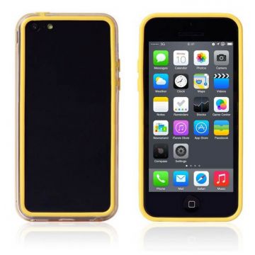 Achat Bumper - Contour TPU jaune et transparent iPhone 5C COQ5C-002X