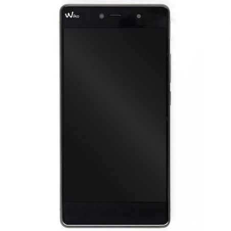 Compleet gemonteerd scherm (LCD + Touch + Frame) Grijs en Zwart (Officieel) - Wiko Fever 4G  Wiko Fever 4G - 3