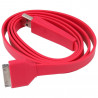 Cable USB de couleur plat et résistant pour IPhone IPad et IPod