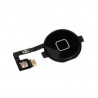 Nappe de bouton home et bouton home noir pour iPhone 4 