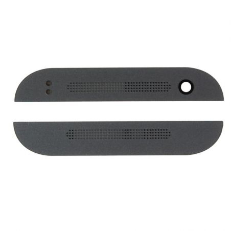 Plastic front cover bottom / top Black - HTC One Mini 2  HTC One Mini 2 - 2